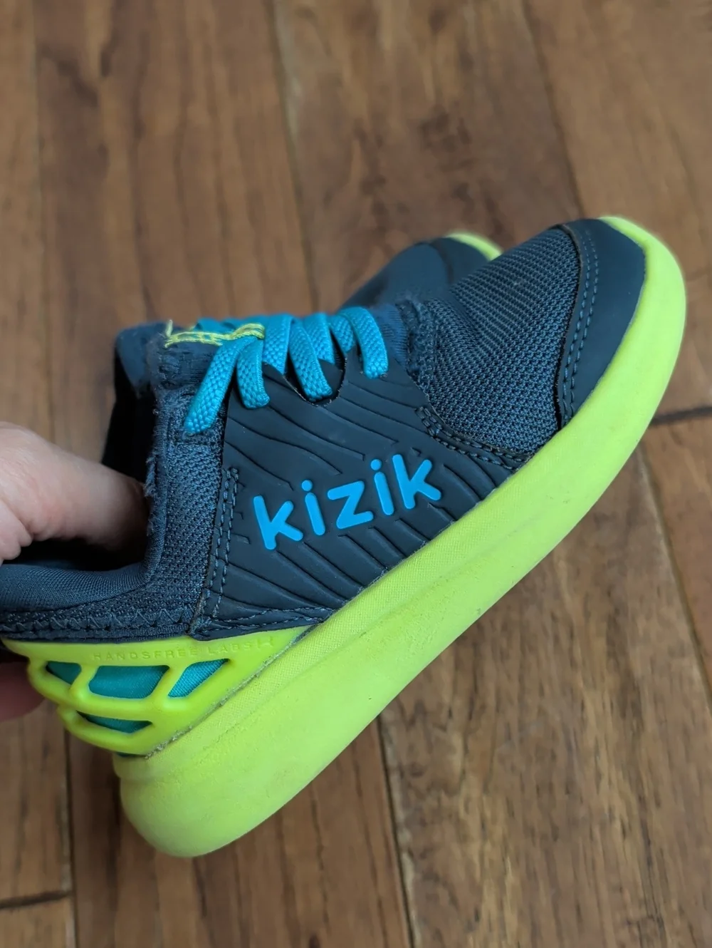 Kizik Anaheim Blue Energy Slip On Hands Free kids' athletic sneakers